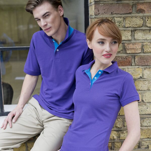 Contrast 65/35 piqué polo shirt Thumbnail