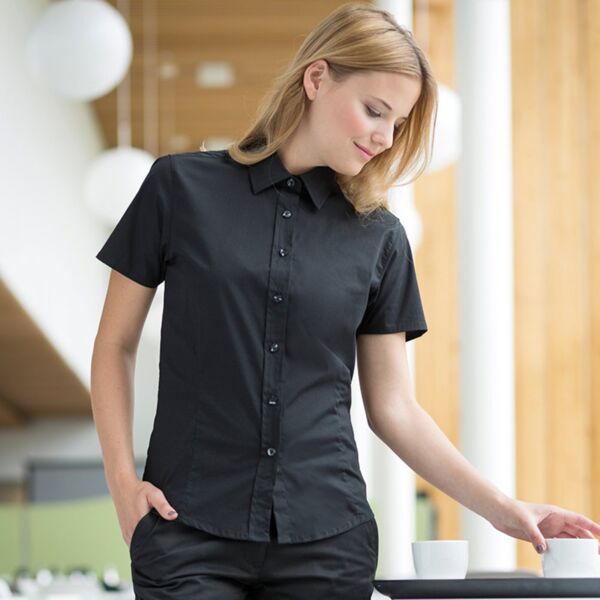 Women' short sleeve fitted shirt Thumbnail