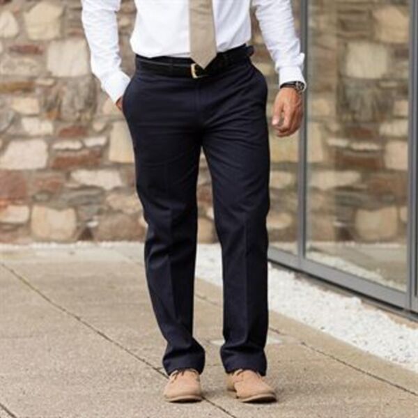 Teflon®-coated flat front chino Thumbnail