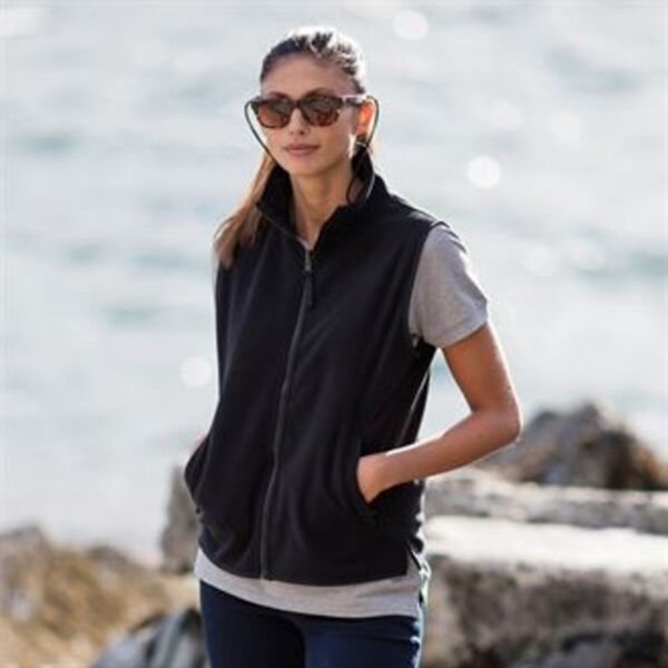 Women's sleeveless microfleece jacket Thumbnail