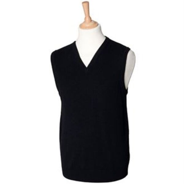 Sleeveless lambswool v-neck jumper Thumbnail