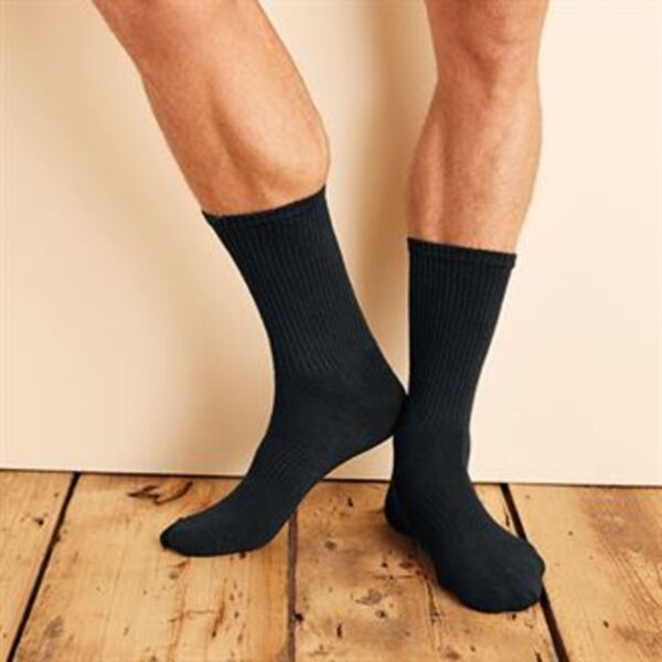 Gildan platinum crew men's socks (6 pairs per pack) Thumbnail